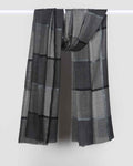 Grey Pashmina Wool Silk Box Stole – Lightweight Luxury Winter Wrap
