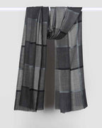 Grey Pashmina Wool Silk Box Stole – Lightweight Luxury Winter Wrap