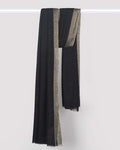 Black Pashmina Wool Zari Kandi Border Stole – Elegant Festive & Winter Wrap
