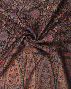 Green Pashmina Wool Kani Stole – Handcrafted Luxury Winter Shawl